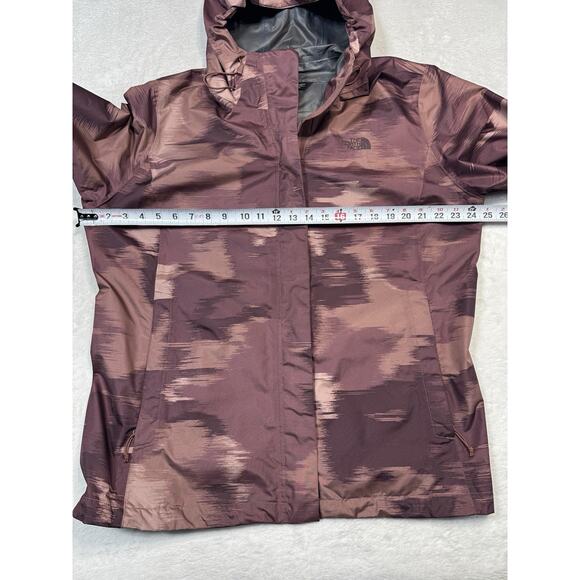 The North Face Venture 2 Rain Jacket XXL Maroon Abstract Print Waterproof Hooded - Picture 7 of 13